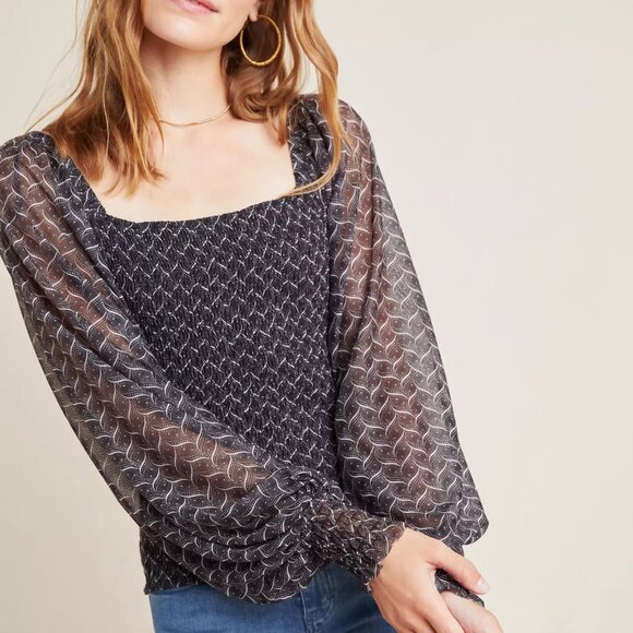 Anthropologie Rouen Top, L - Picture 4 of 5